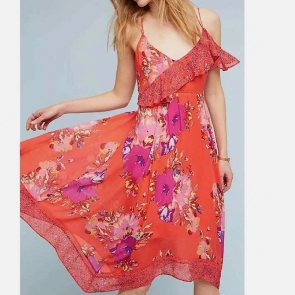 Maeve Grecia asymmetrical dress, size 4